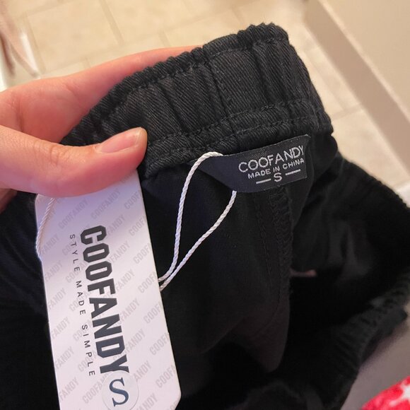 COFANDY black dad shorts size S NWT - Picture 2 of 5